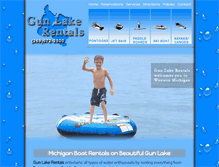 Tablet Screenshot of gunlakerentals.com